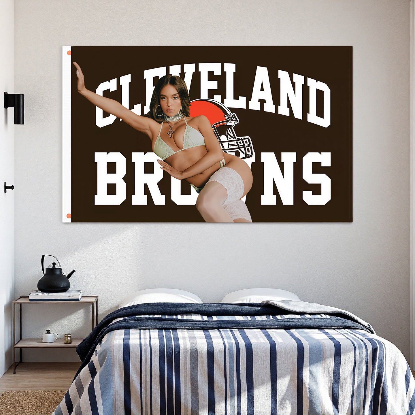 Cleveland Browns Brown Flag Custom Image