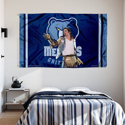 Memphis Grizzlies Blue Flag Custom Image