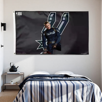 San Antonio Spurs Classic Flag Custom Image