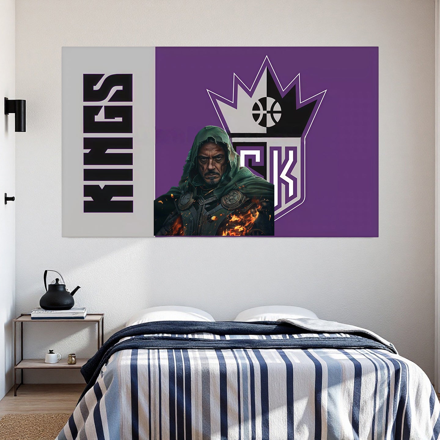 Doctor Doom X Sacramento Kings Retro Flag Custom Image