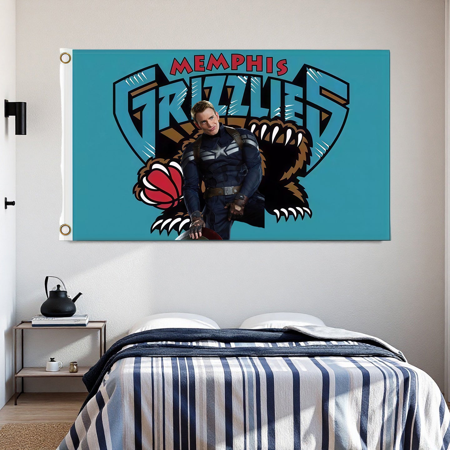 Memphis Grizzlies Moden Flag Custom Image