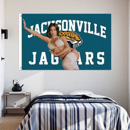 Jacksonville Jaguars Classic Flag Custom Image