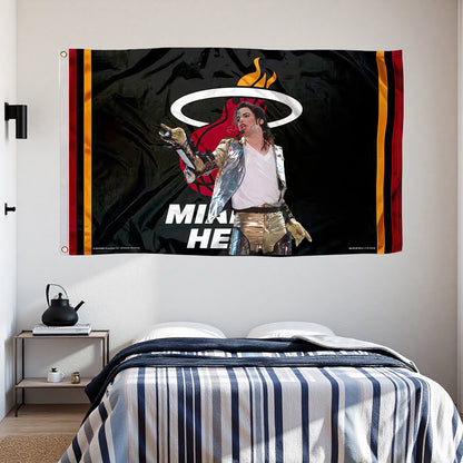 Miami Heat Black Flag Custom Image