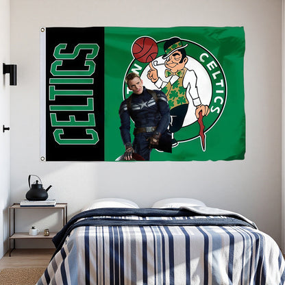 Boston Celtics Classic Flag Custom Image