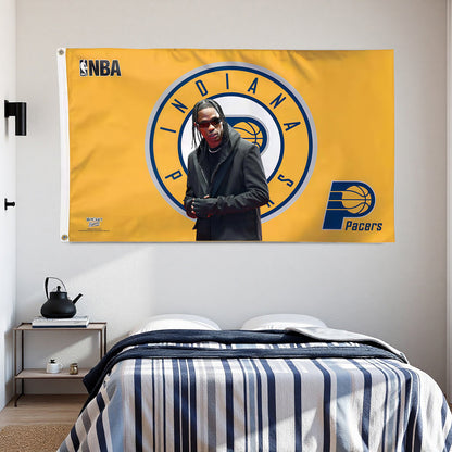 Indiana Pacers Yellow Flag Custom Image