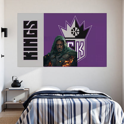 Sacramento Kings Retro Flag Custom Image