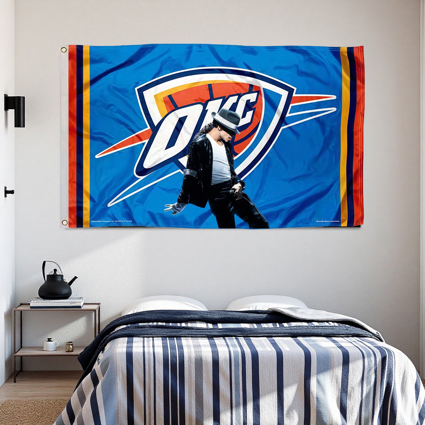 Oklahoma City Thunder Flag Custom Image