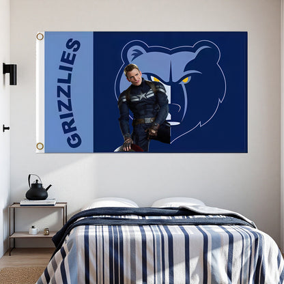 Memphis Grizzlies Original Flag Custom Image