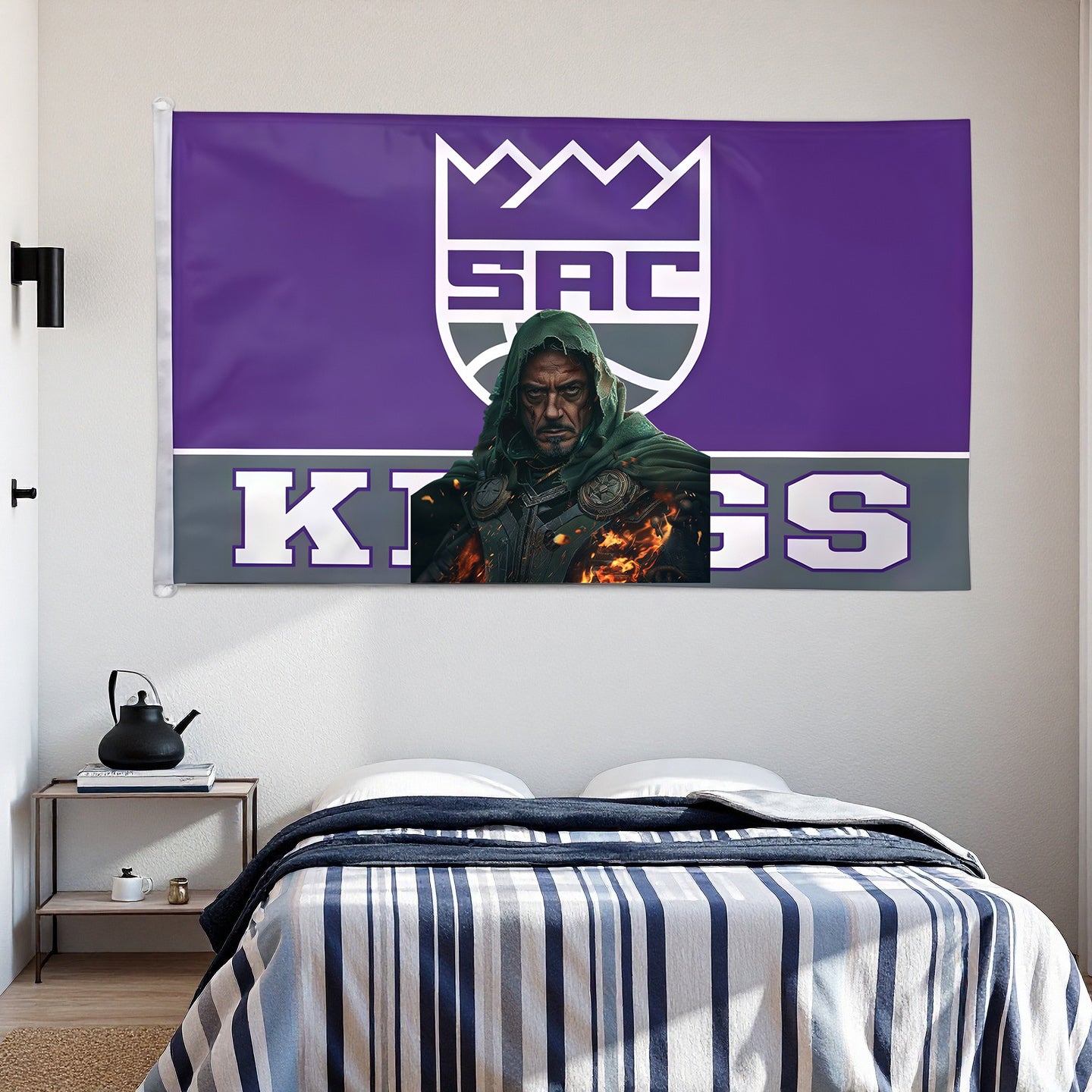 Sacramento Kings Moden Flag Custom Image
