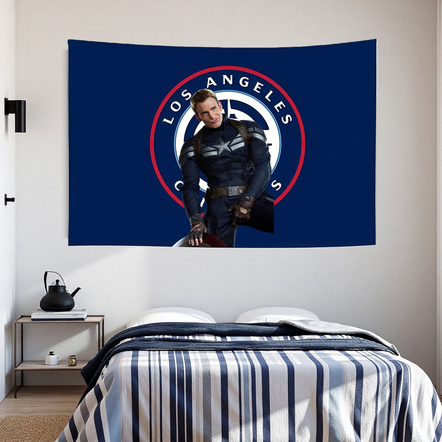 Los Angeles Clippers Blue Flag Custom Image