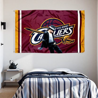 Michael Jackson X Cleveland Cavaliers Classic Flag Custom Image