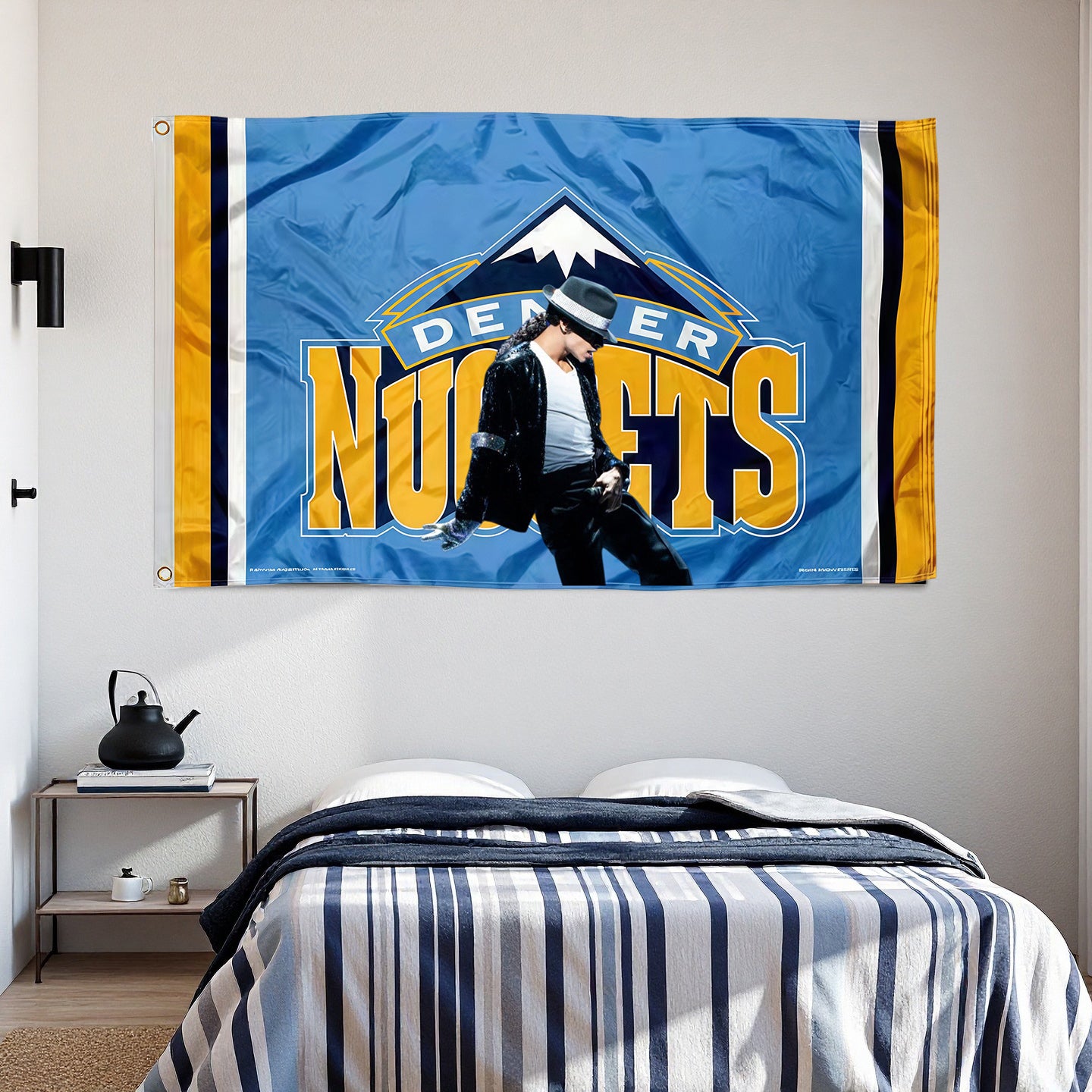 Denver Nuggets Blue Flag Custom Image