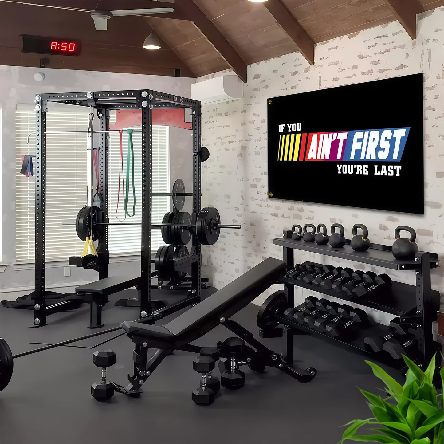 If You Ain't First You're Last Flag Custom Image