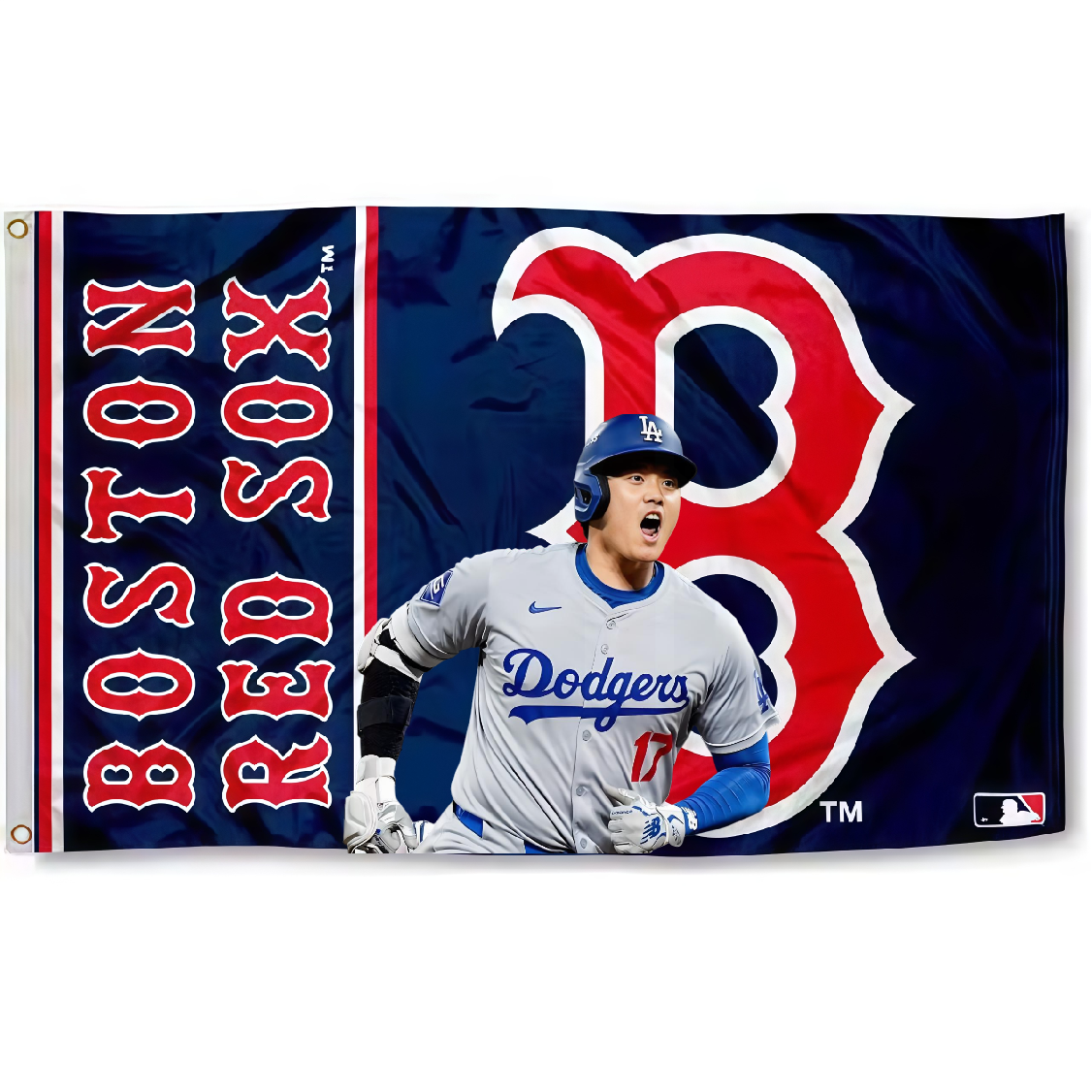 Boston Red Sox Flag Custom Image
