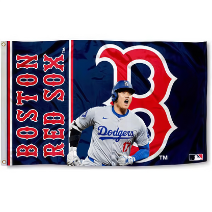 Boston Red Sox Flag Custom Image