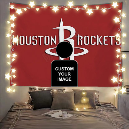 Houston Rockets Flag Custom Image