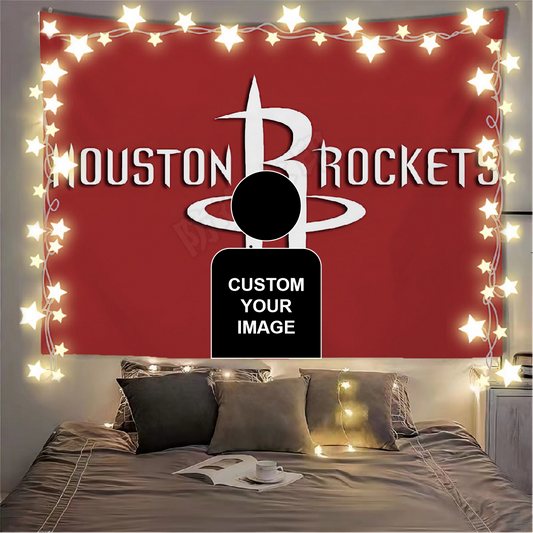 Houston Rockets Flag Custom Image