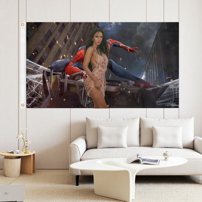 Spiderman Flag Custom Image