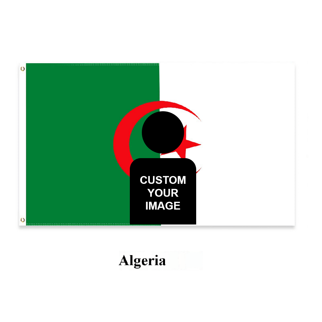 Imagen personalizada de la bandera de Argelia
