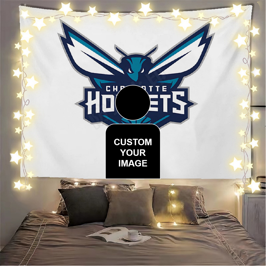 Charlotte Hornets Flag Custom Image