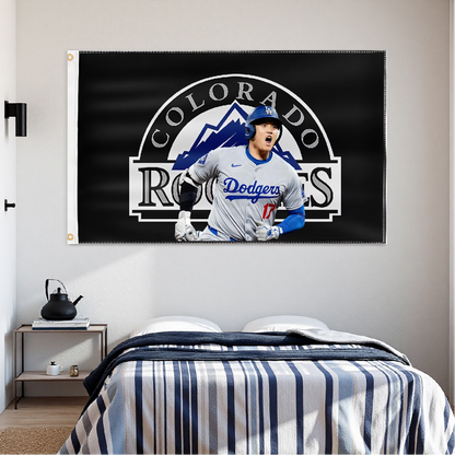 Colorado Rockies Flag Custom Image