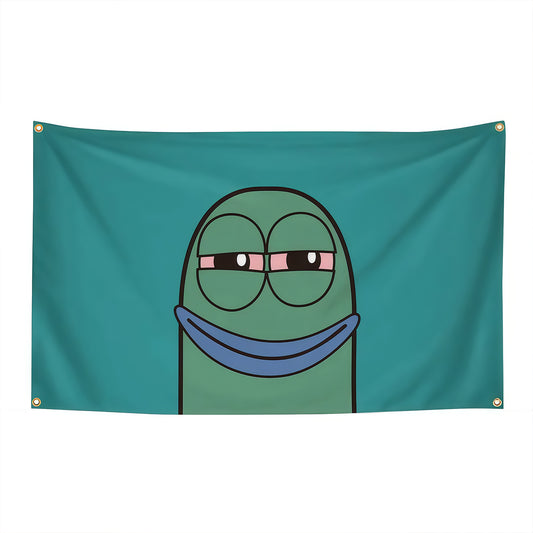 Baked Funny Cartoon Tapestry Flag Custom Image
