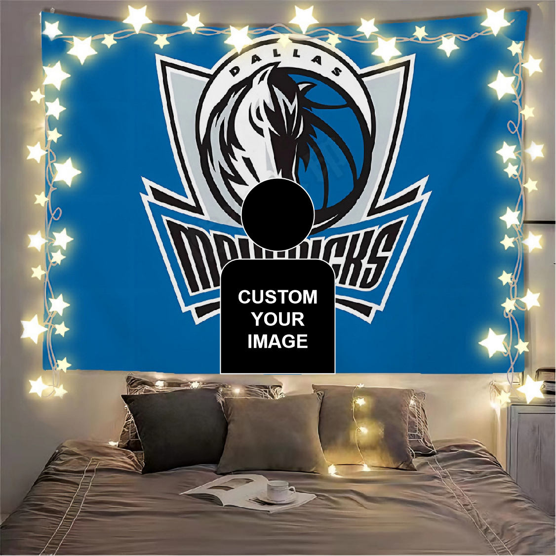 Dallas Mavericks Blue Flag Custom Image