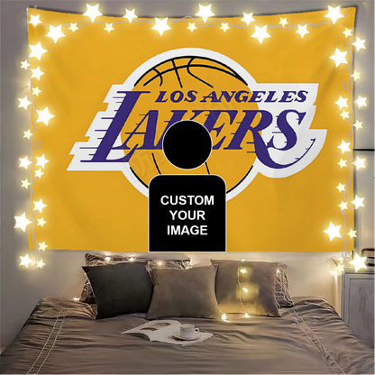 Los Angeles Lakers Yellow Flag Custom Image