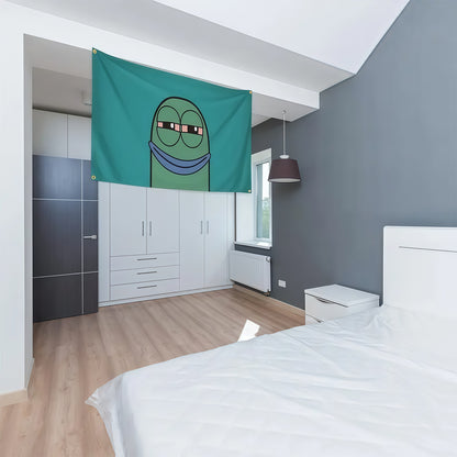 Baked Funny Cartoon Tapestry Flag Custom Image