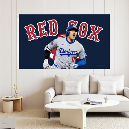 Boston Red Sox Vintage Flag Custom Image