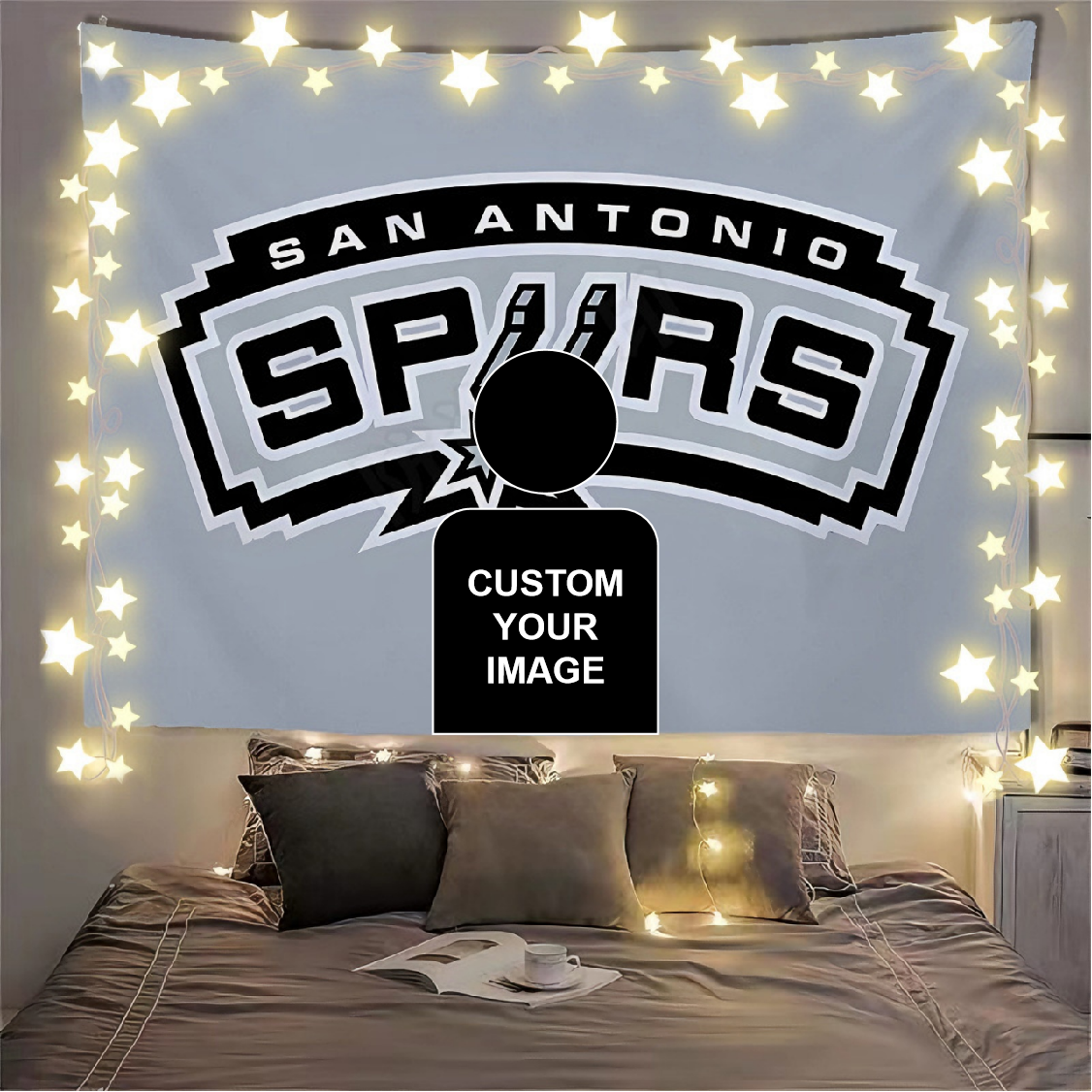 San Antonio Spurs Flag Custom Image