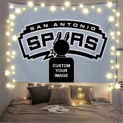 San Antonio Spurs Flag Custom Image