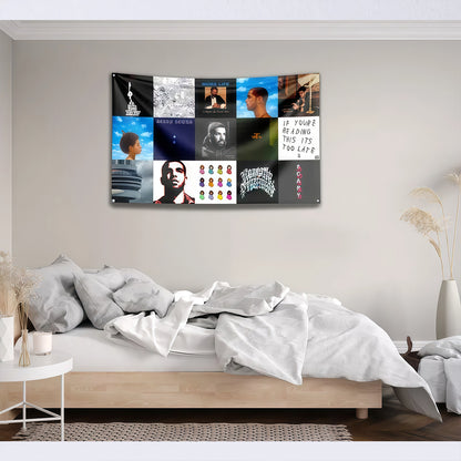Rapper Flag Tapestry Music Cover Flag Custom Image
