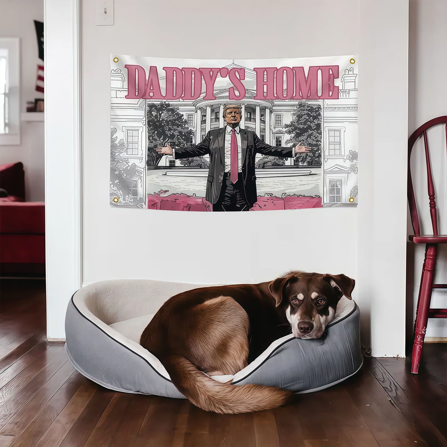 TRUMP DADDY'S HOME Flag Custom Image