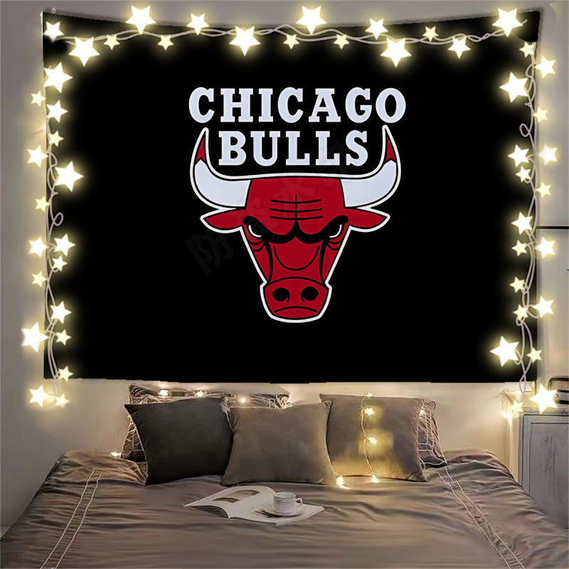 Chicago Bulls Black Flag Custom Image
