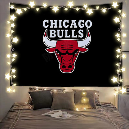 Chicago Bulls Black Flag Custom Image