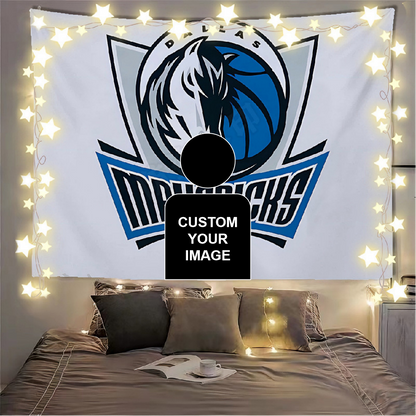 Dallas Mavericks White Flag Custom Image