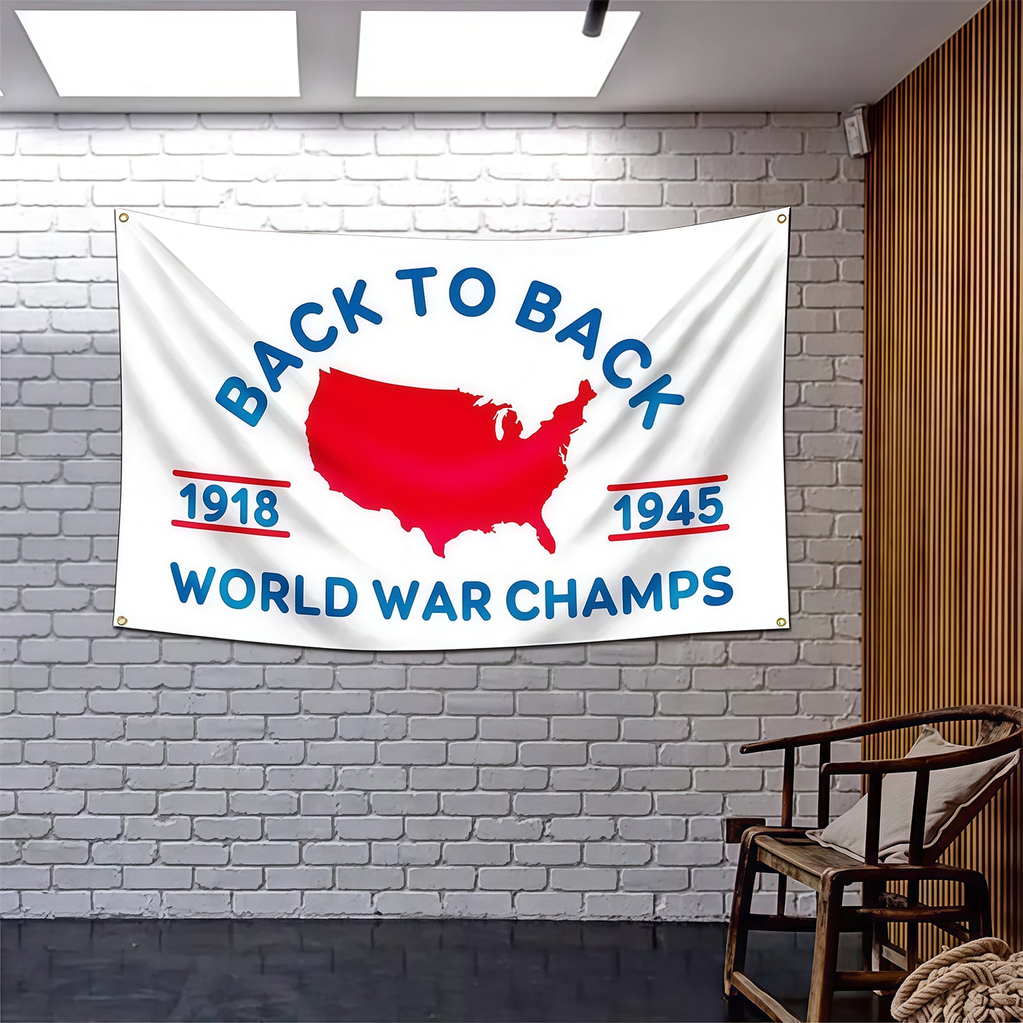 World War Champs Flag Custom Image