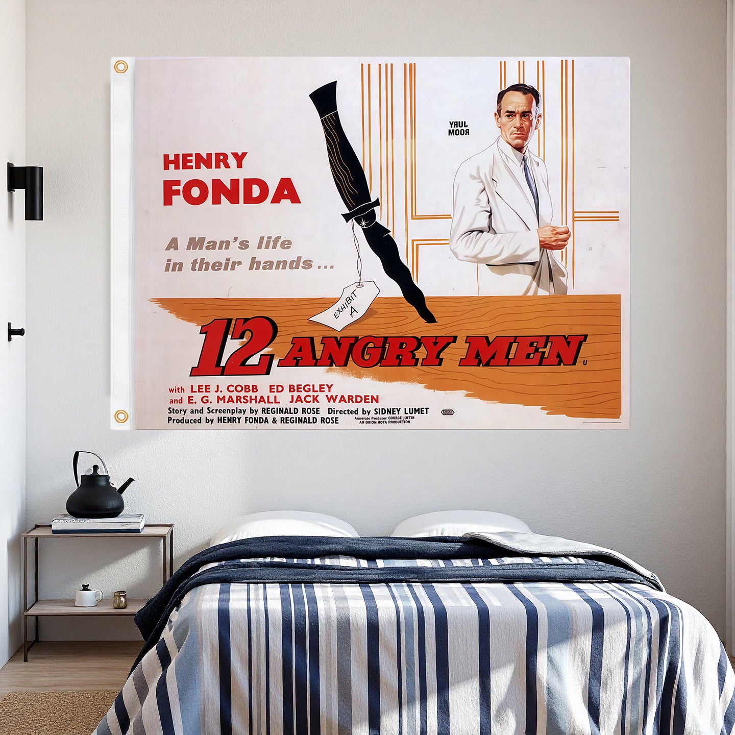 12 Angry man Flag Custom Image