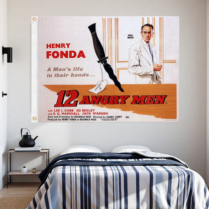 12 Angry man Flag Custom Image