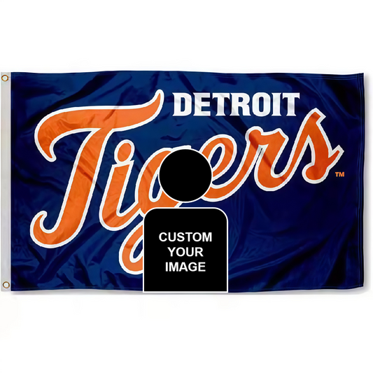 Detroit Tigers Flag Custom Image