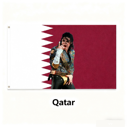 Qatar Flag Custom Image
