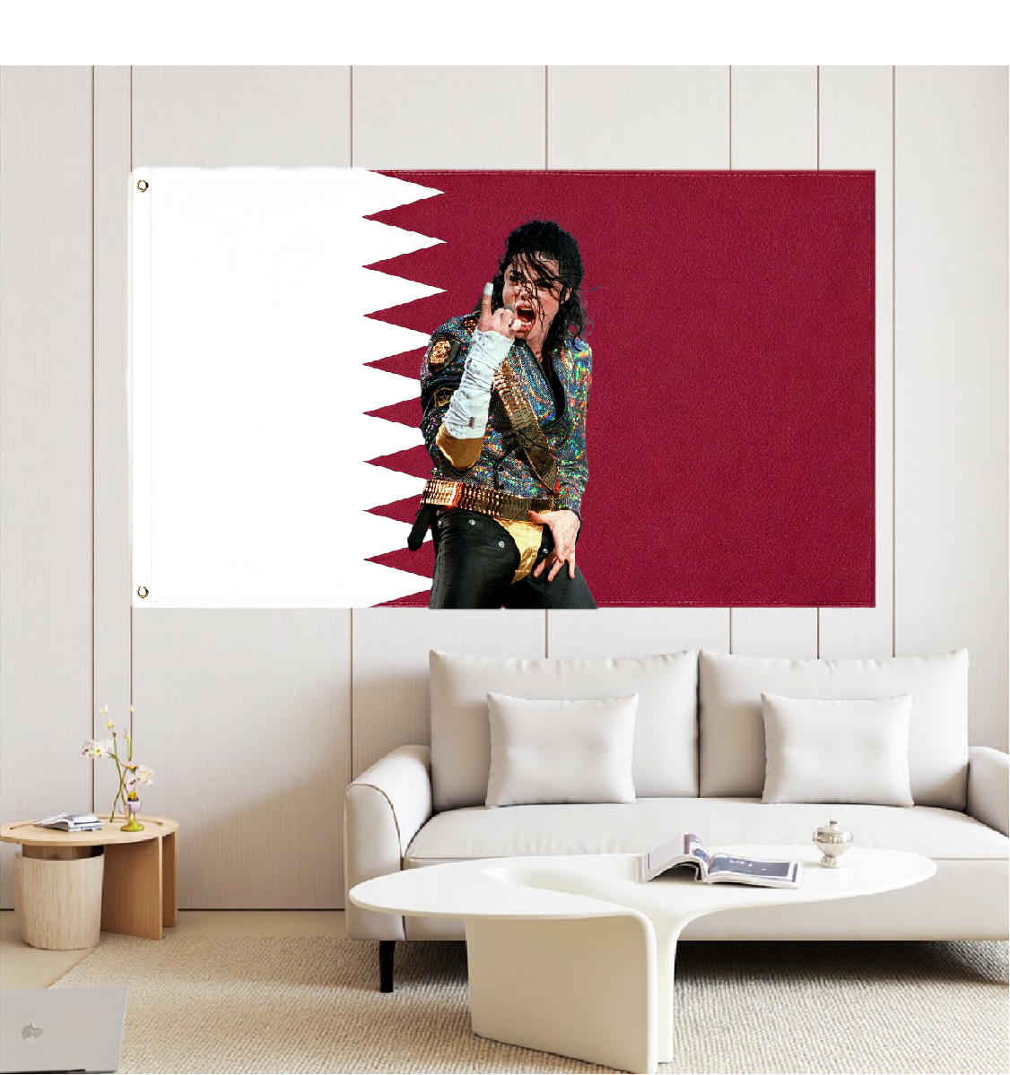 Qatar Flag Custom Image