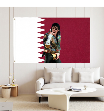 Qatar Flag Custom Image