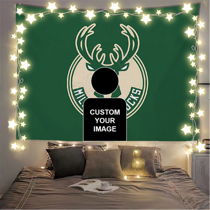 Milwaukee Bucks Flag Custom Image
