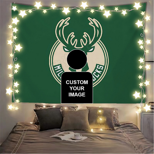 Milwaukee Bucks Flag Custom Image