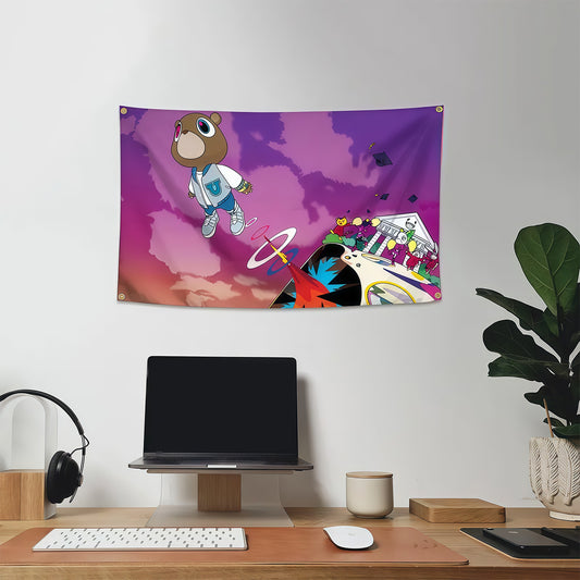 KW Graduate Music Tapestry Rapper Flag Custom Image
