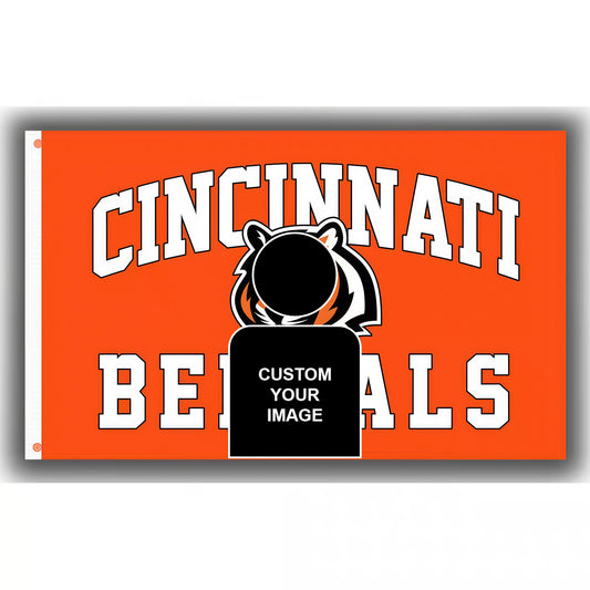 Cincinnati Bengals Flag Custom Image