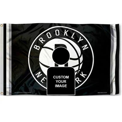 Michael Jackson X Brooklyn Nets Black Flag Custom Image