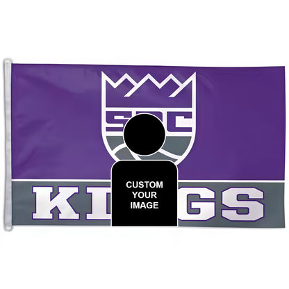 Sacramento Kings Moden Flag Custom Image